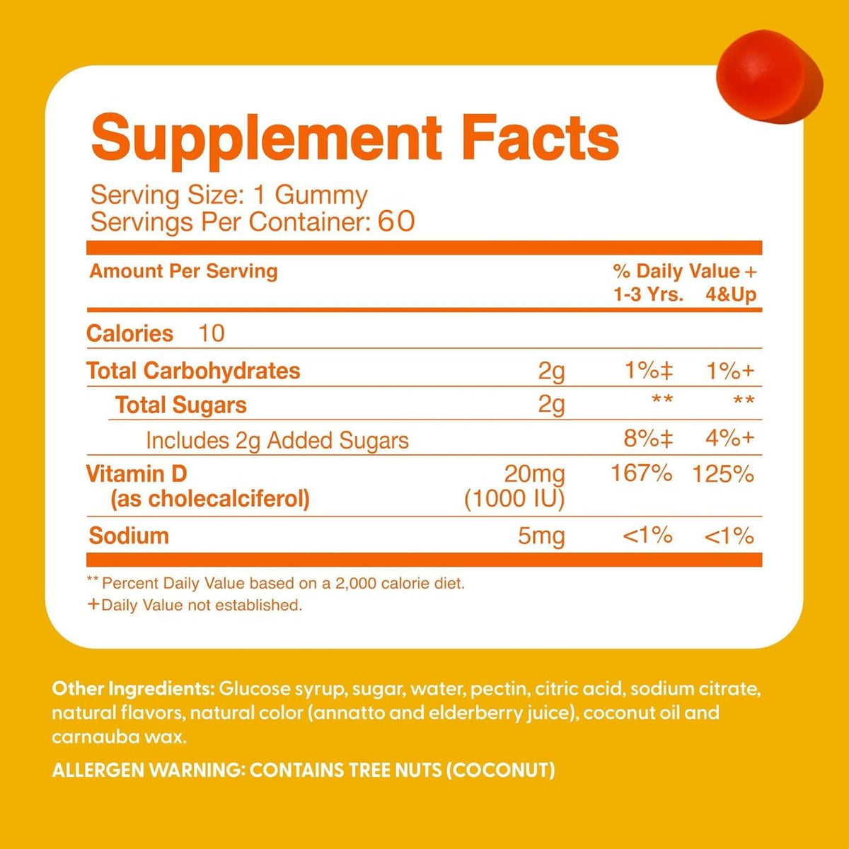 Vitamin D3 + K2 1000IU Gummy Vitamins for Kids (60 Day Supply) by Feel Great Vitamin Co - görsel 4