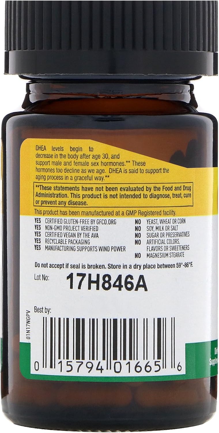 Country Life DHEA 10 mg, 50 Capsules - görsel 3