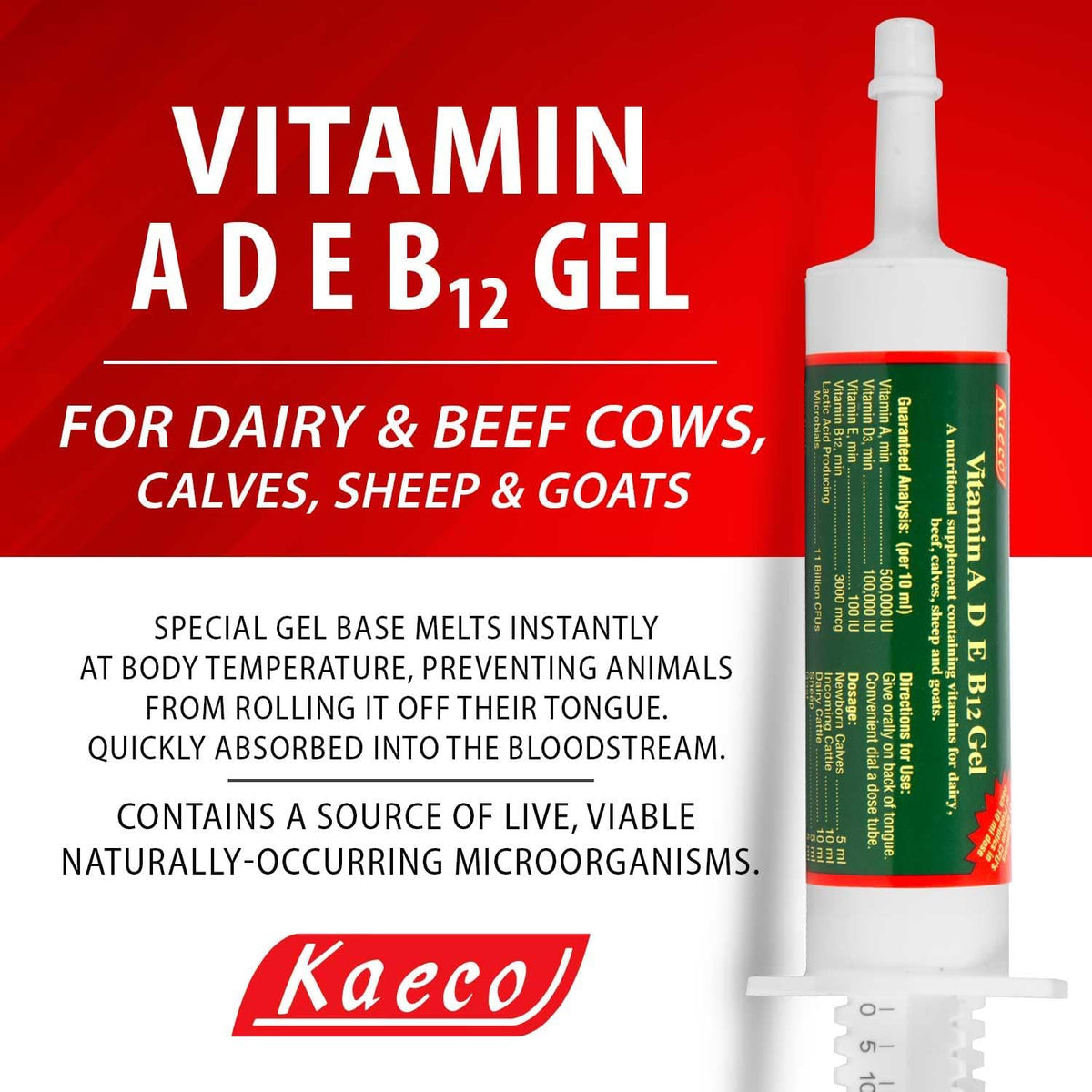 Kaeco Vitamin Ade B12 Oral Gel - 80 ml - görsel 2