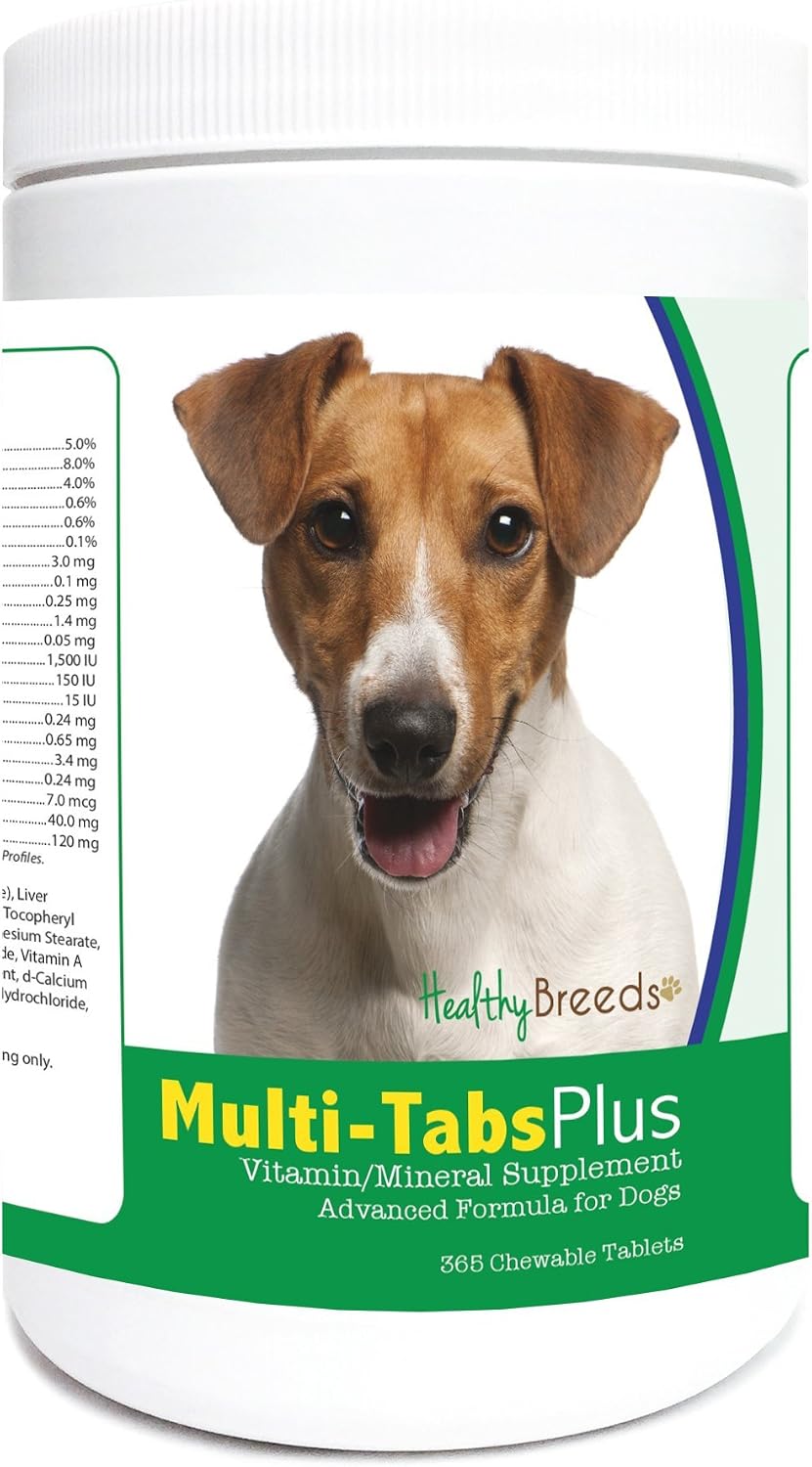 Healthy Breeds Jack Russell Terrier Multi-Tabs Plus Chewable Tablets, 365 Count - görsel 1