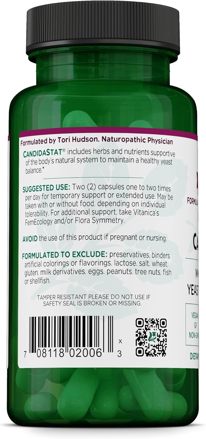 Vitanica Candidastat, Balanced Support, Vegan, 60 Capsules - görsel 3