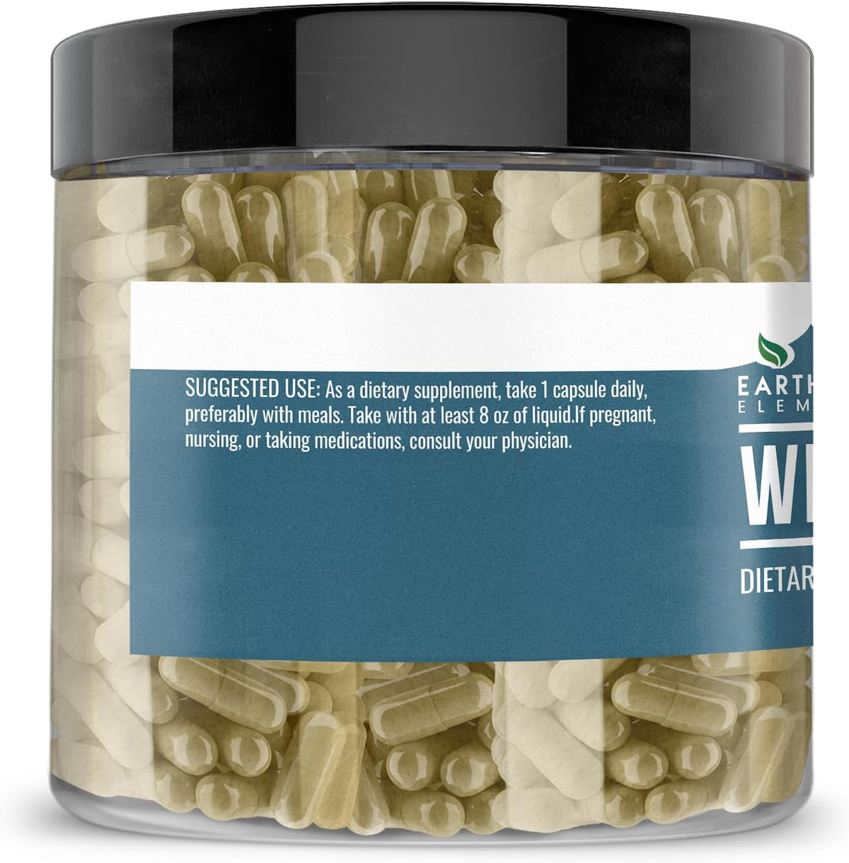 Earthborn Elements Wild Lettuce Capsules, 200 Capsules, Pure and Undiluted - görsel 3