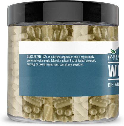 Earthborn Elements Wild Lettuce Capsules, 200 Capsules, Pure and Undiluted