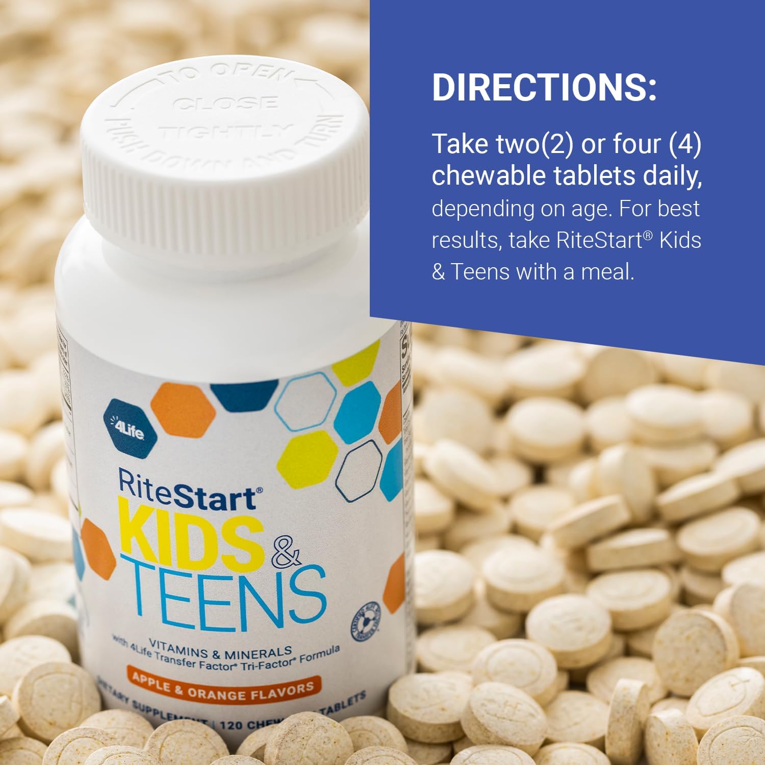 4Life RiteStart Kids and Teens Multivitamin Chewables – 120 Tablets - görsel 5