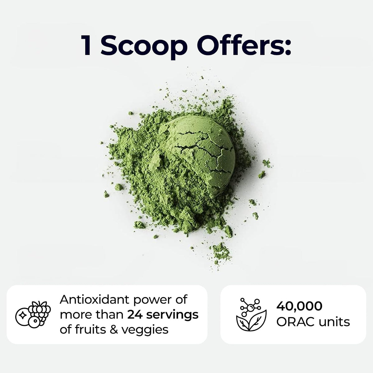 Paradise ORAC Energy Greens Powder Extract – Super Antioxidants, Probiotics and Spirulina, 60 Servings - görsel 5