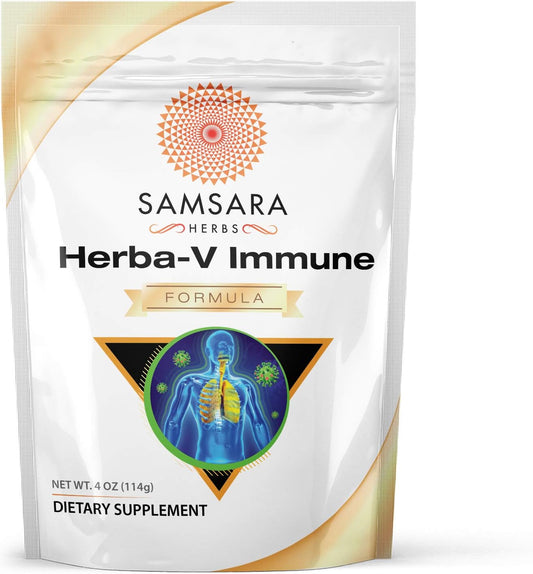 Samsara Herbs Herba-V Immune (114g) - Herbal Support Formula with 18 Powerful Herbal Extracts