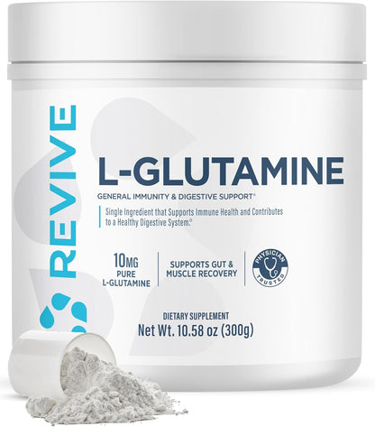 Revive MD Gut L-Glutamine Powder – Muscle Recovery & Immune Support – 30 Servings