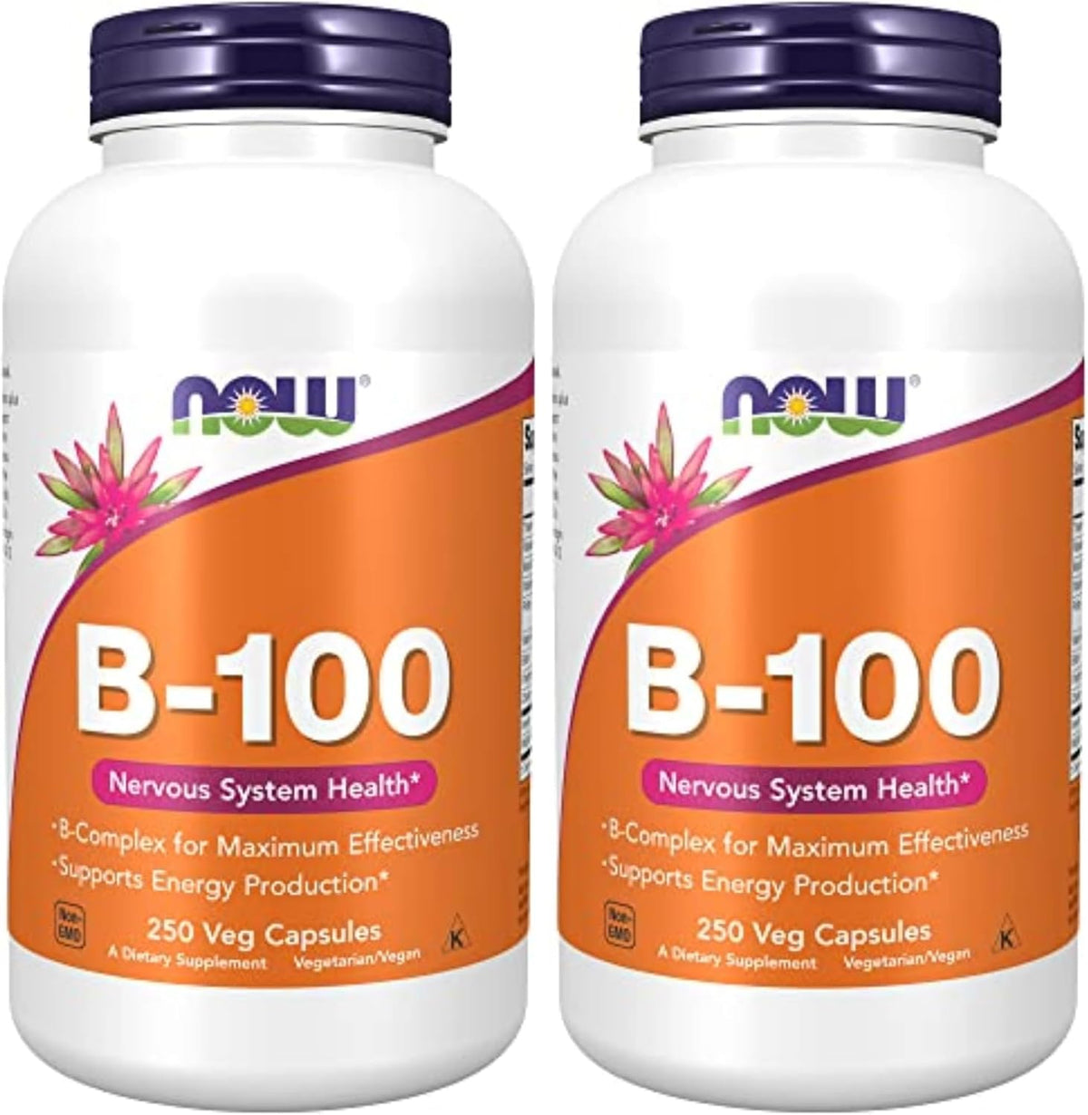NOW Foods Vitamin B-100 - 250 Veg Capsules - görsel 9