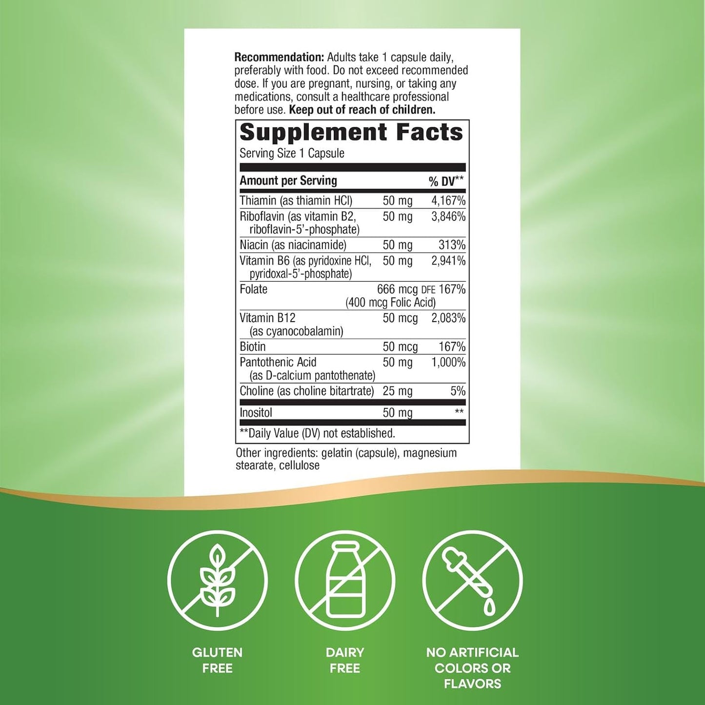 Nature's Way Vitamin B-50 Complex - görsel 2