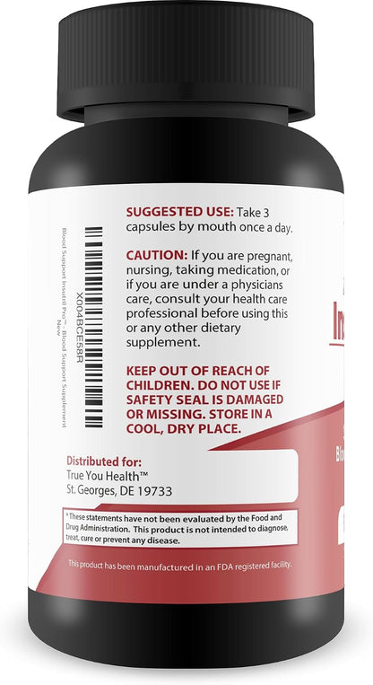 True You Health Blood Support Insutril Pro - Sugar Health and Blood Circulation Supplement
