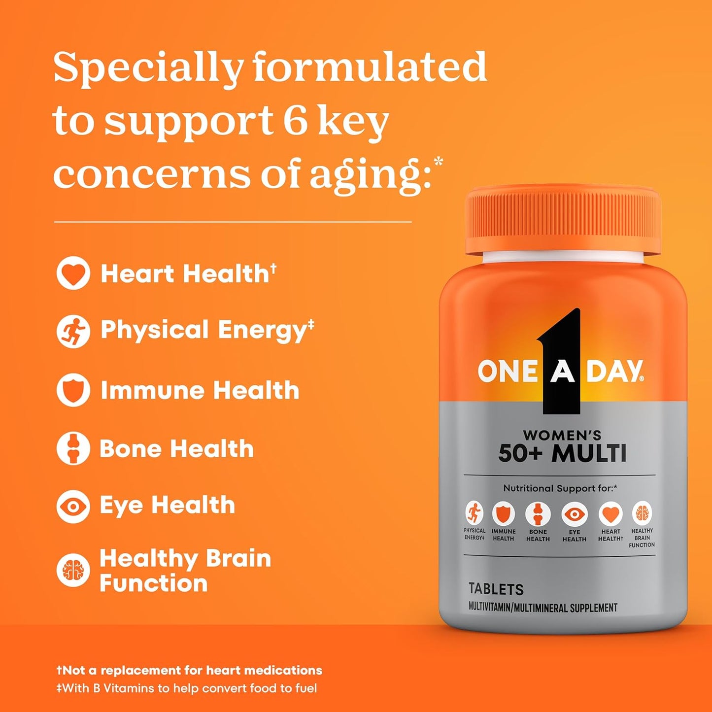 One A Day Multivitamin for Women Over 50 Tablets, 100 Count - görsel 2