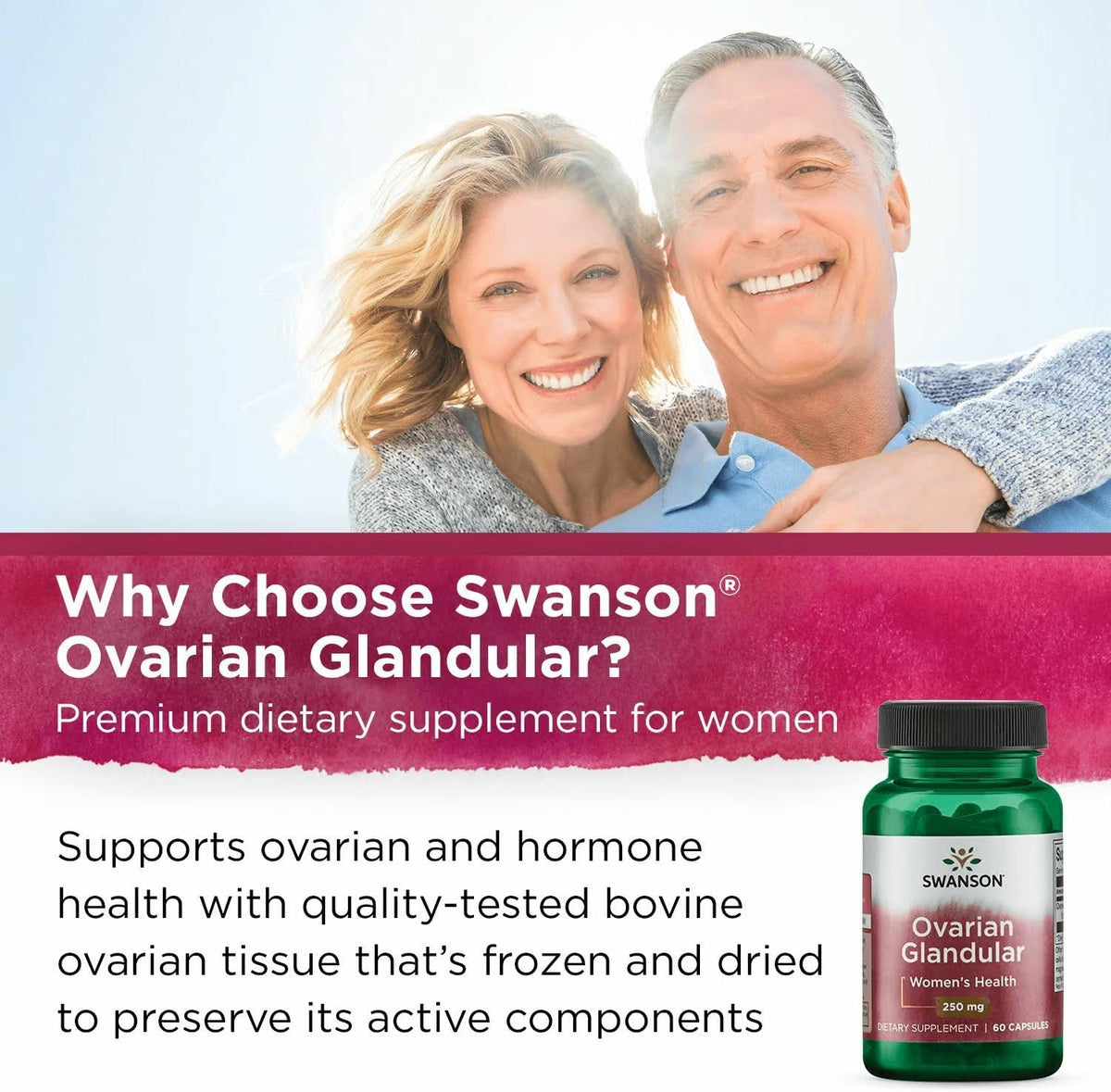 Swanson Ovarian Glandular – Women's Glandular Health Supplement (60 Capsules, 250 mg, Pack of 3) - görsel 6
