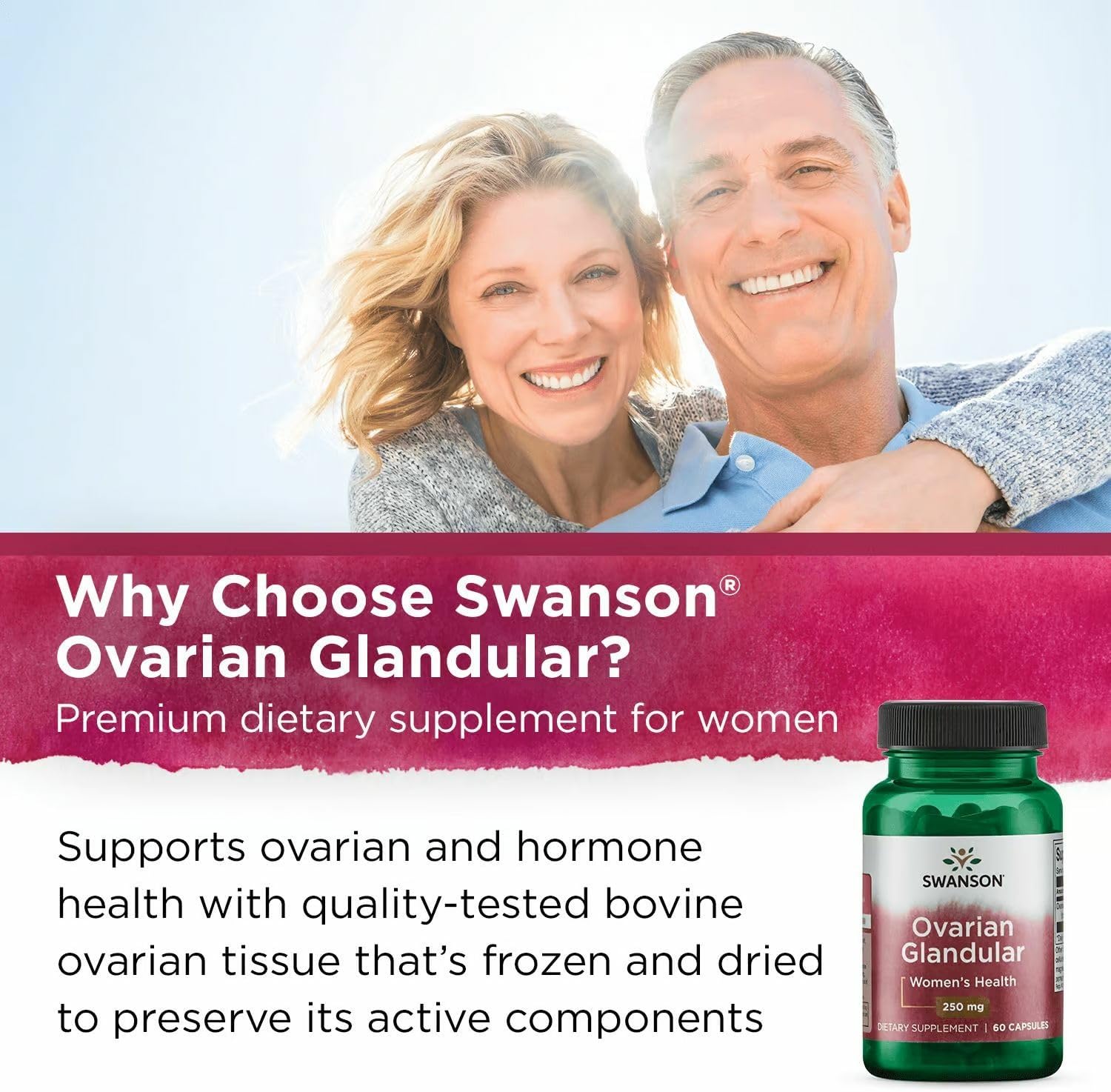 Swanson Ovarian Glandular – Women's Glandular Health Supplement (60 Capsules, 250 mg, Pack of 3) - görsel 6