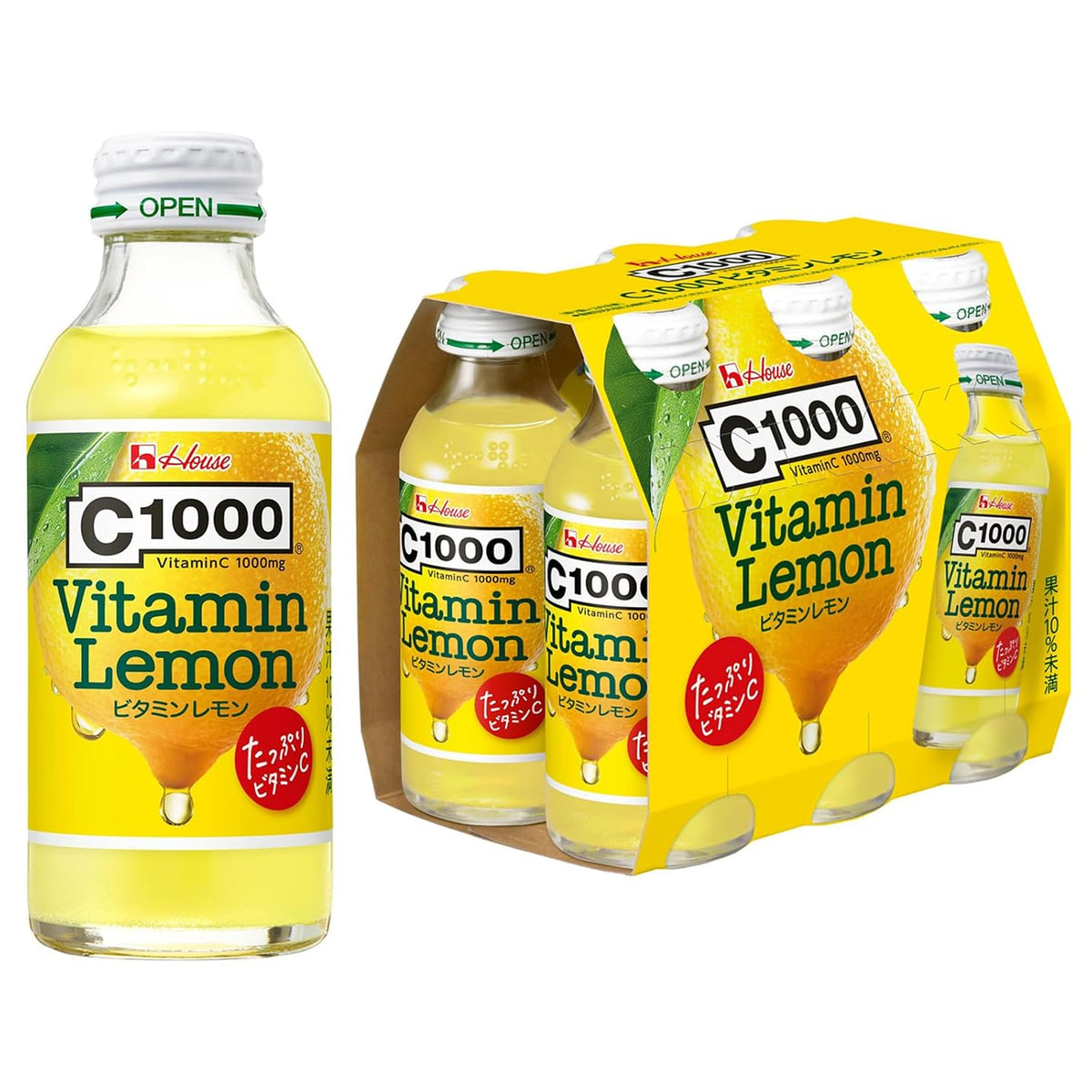 House C1000 Vitamin C Lemon Drink – 1000mg, 140ml (Pack of 6) - görsel 1
