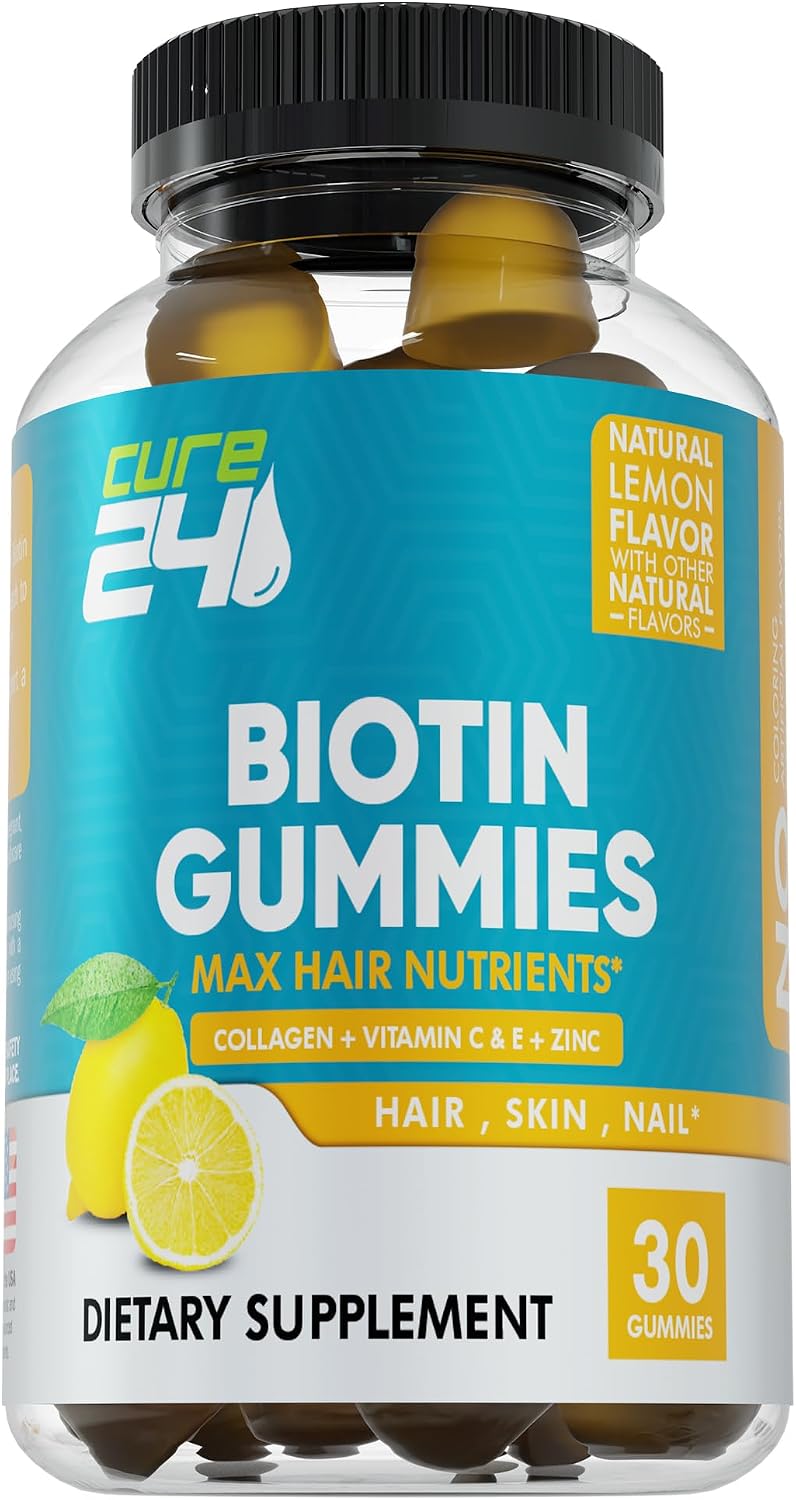 Biotin Gummies with Vitamin C, E, Collagen, and Zinc – Hair, Skin & Nails Support – 60 Gummies - görsel 8