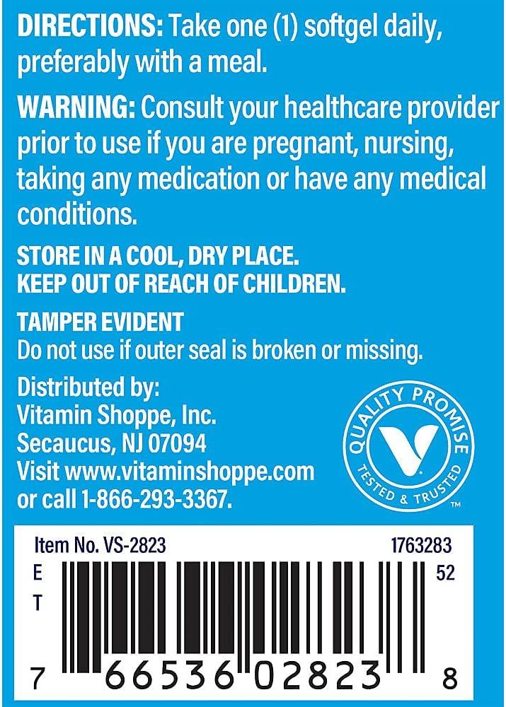 The Vitamin Shoppe Vitamin D3 5000 IU - Bone, Immune and Cellular Health Softgels, 100 Count - görsel 3
