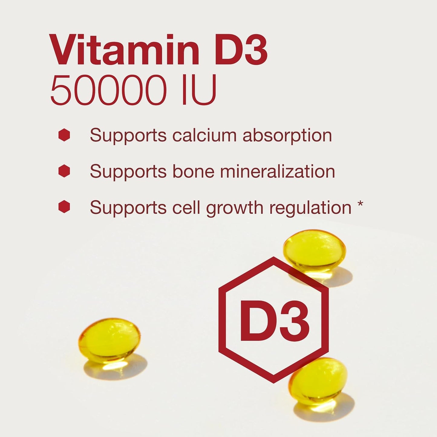 Protocol Vitamin D3 50,000 IU – Immune Support, Healthy Bones & Teeth, 50 Softgels - görsel 4