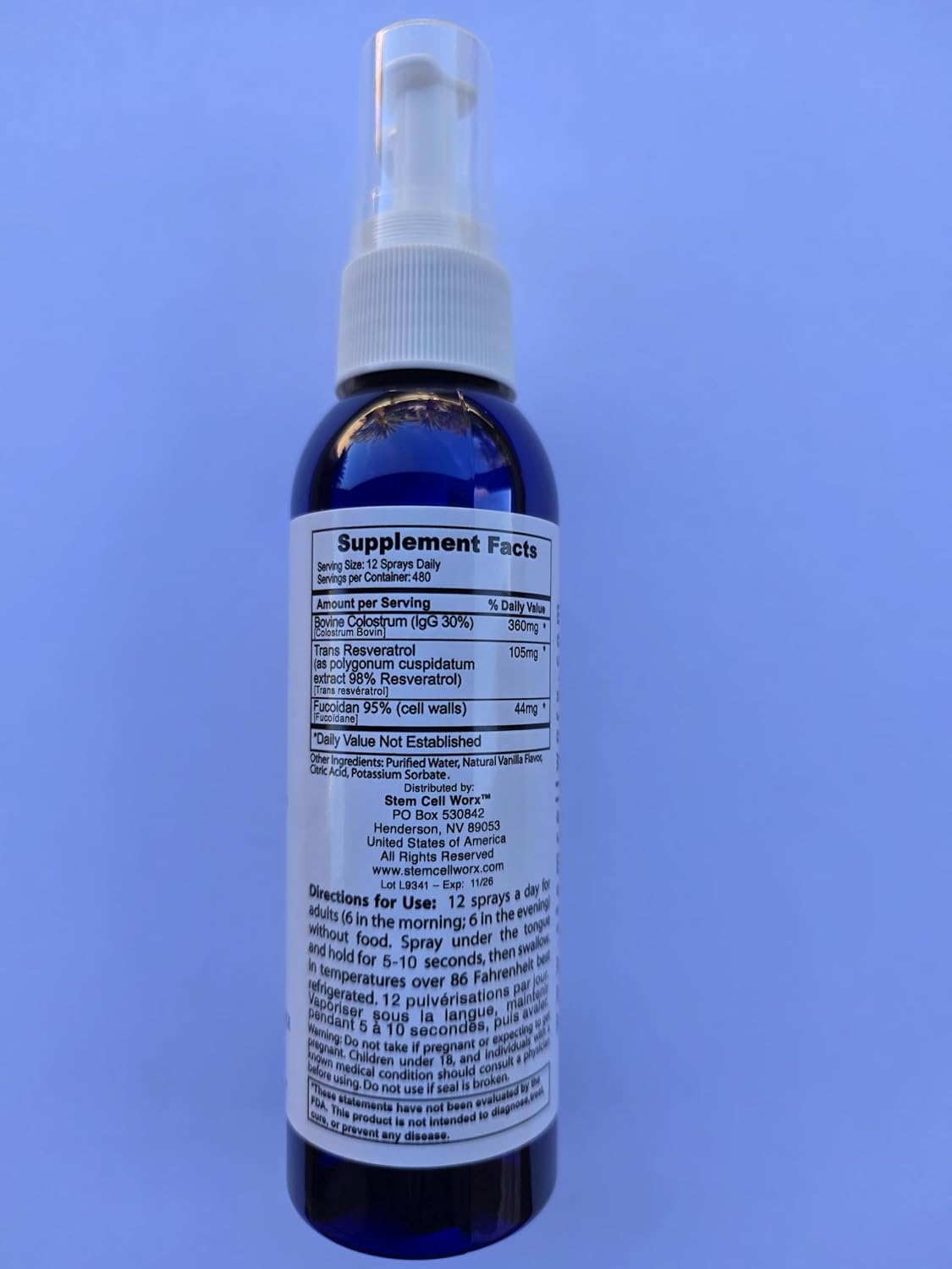 Stem Cell Worx Intraoral Spray - 3 Pack | Stem Cell Supplement - görsel 5
