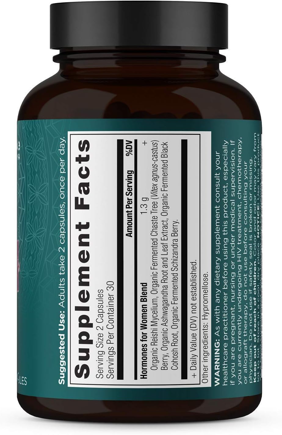 Ancient Nutrition Women's Hormones, Helps Reduce Stress, Supports Energy, Hormone Balance, Gluten-free, Paleo and Keto Friendly, 60 Capsules - görsel 8