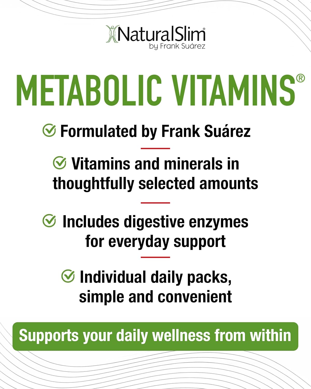 NaturalSlim Metabolic Vitamins – Multivitamin for Women and Men with B Complex, Niacin and Digestive Enzymes - görsel 7