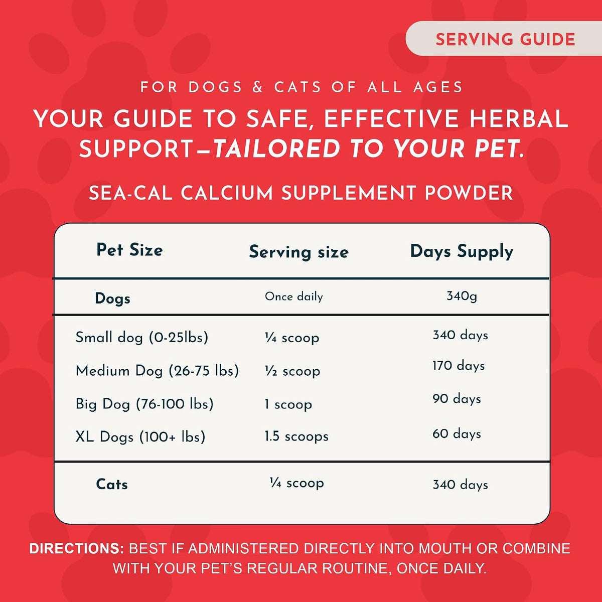 Sea-Cal Pure Seaweed Calcium Powder for Dogs – Added magnesium – supports absorption and overall mineral balance – Image 5
