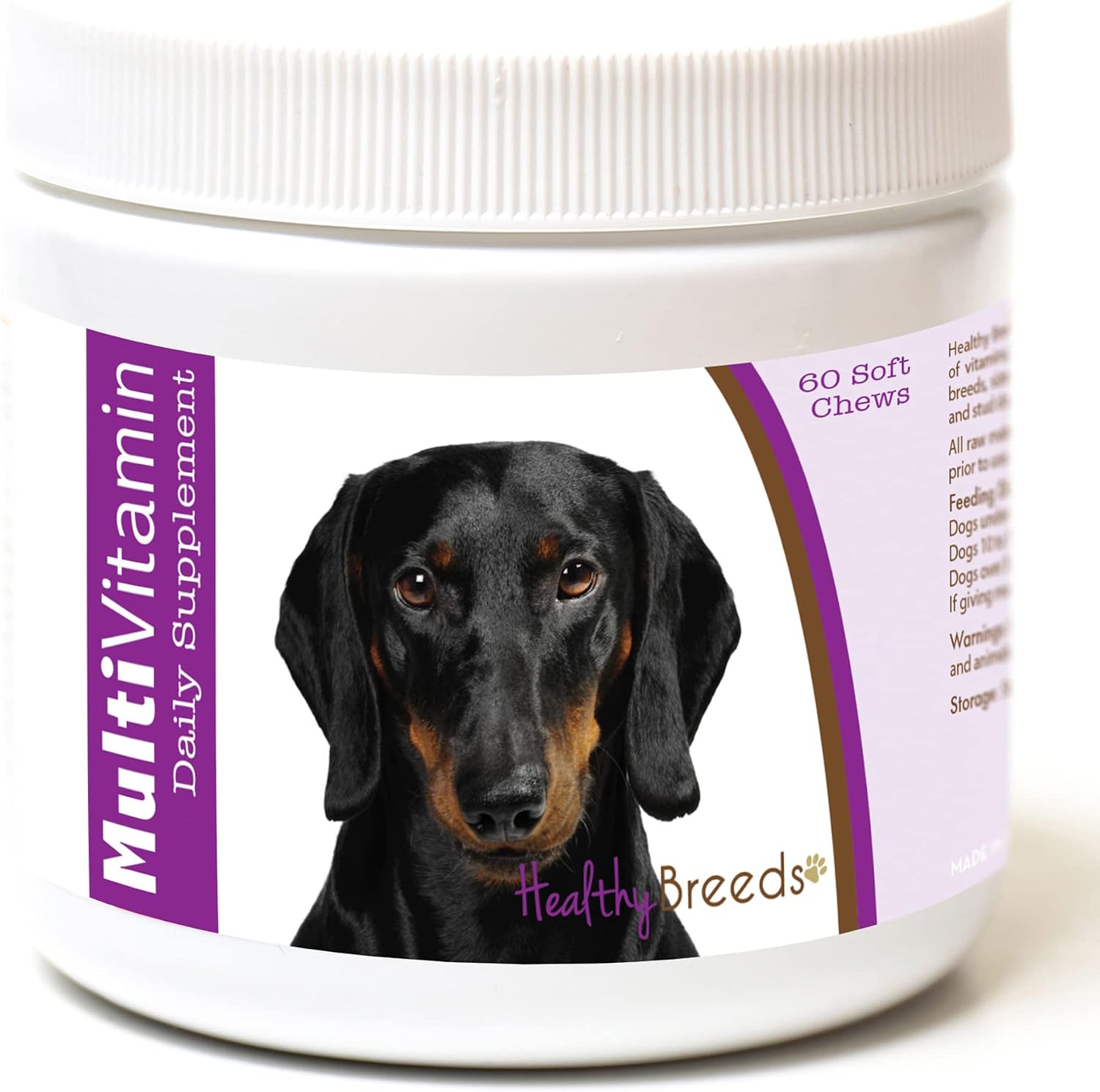 Healthy Breeds Dachshund Multivitamin Soft Chews, 60 Count - görsel 1