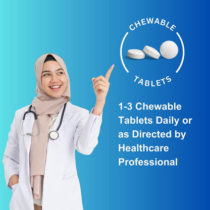 Iman Vitamins Halal Vitamin D3 with K2 Chewable Tablets (2000 IU D3 + 75 mcg MK-7)