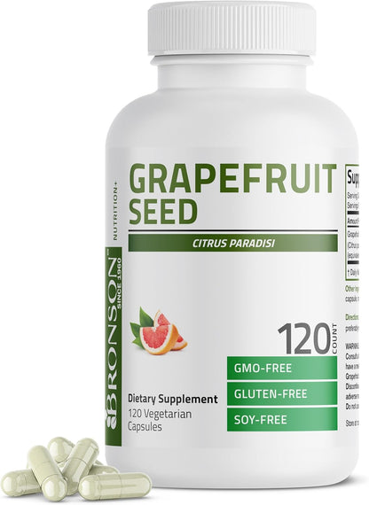 Bronson Grapefruit Seed Extract – Immune & Gastrointestinal Support, Non-GMO, 360 Vegetarian Capsules