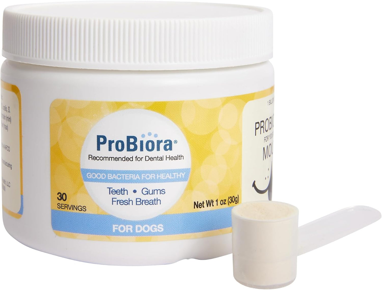 ProBioraPet Oral Probiotics for Pets – Promote Healthy Teeth and Gums, Freshen Breath, Support Teeth Whitening, 30 Day Supply (30g) - görsel 1