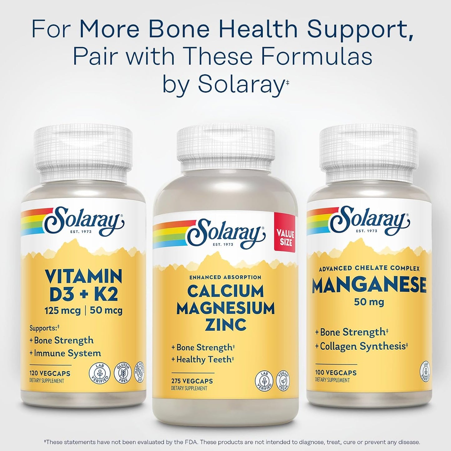 SOLARAY Manganese 50 mg – 100 VegCaps - görsel 6