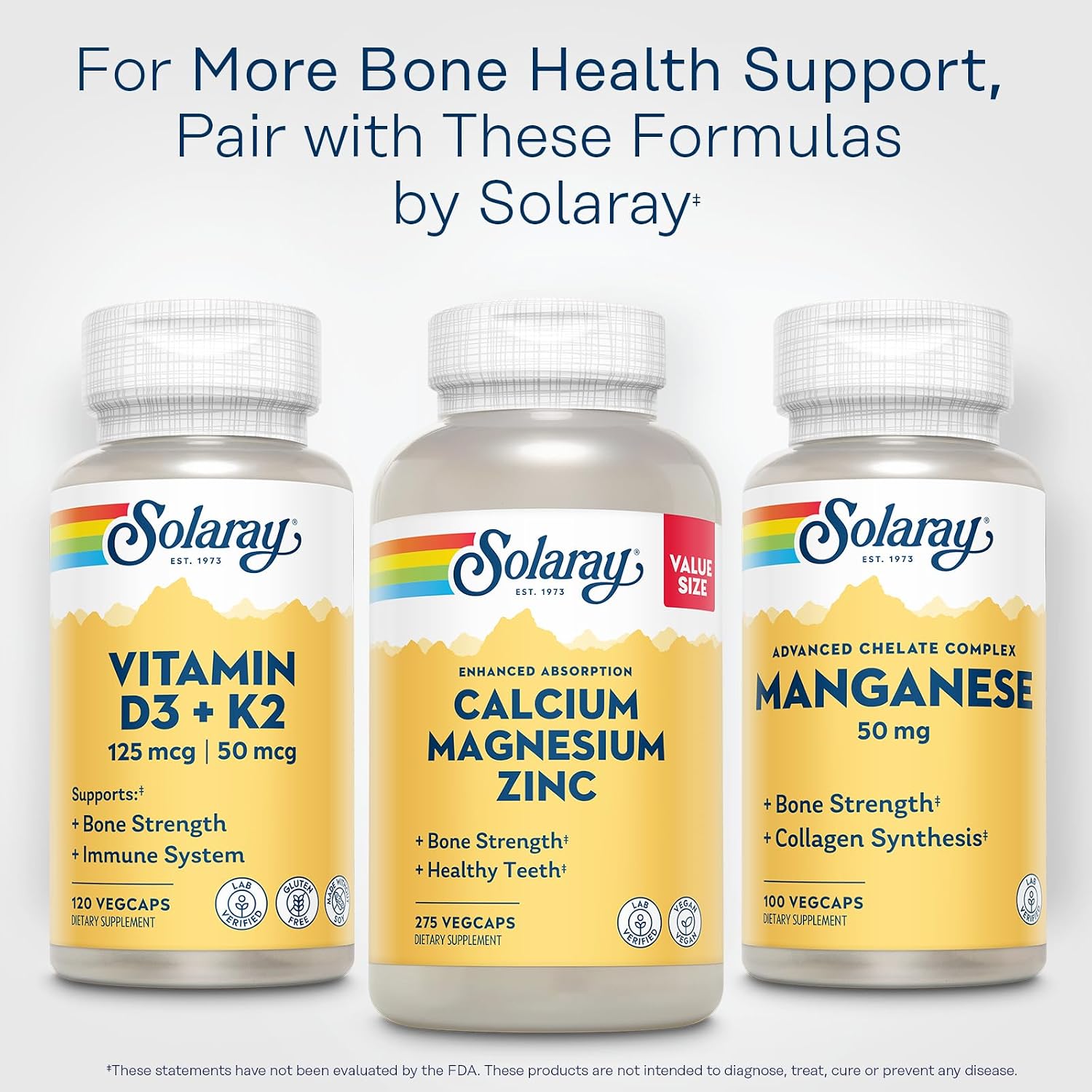 SOLARAY Manganese 50 mg – 100 VegCaps - görsel 6
