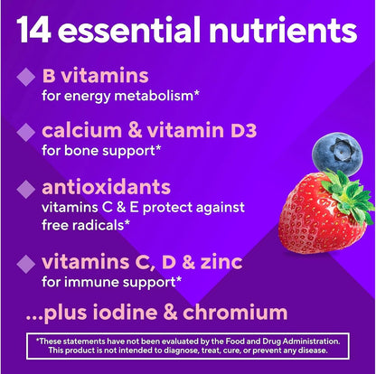 vitafusion Women’s Daily Gummy Multivitamin, Berry Flavours, 150 Count