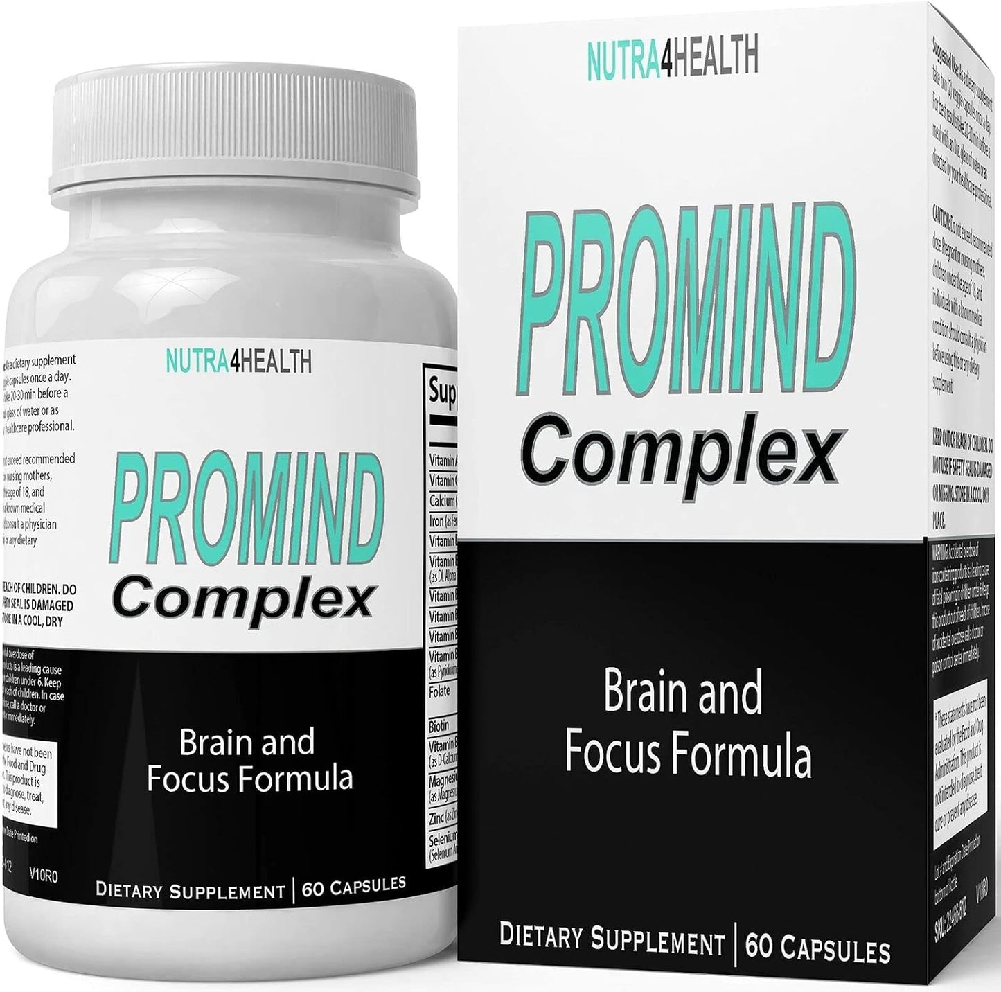 Pro Mind Complex Mind Tech Nootropic Original by Nutra4health Technologies Brain Booster Supplement (60 Capsules) - görsel 1