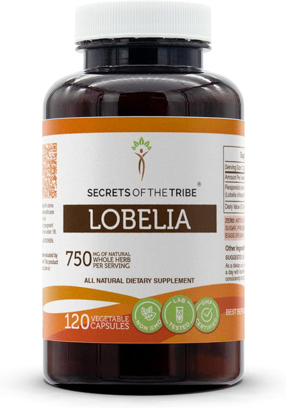 Secrets of the Tribe Lobelia 60 Capsules, 375 mg