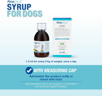Organic Aloe Arborescens Dog Syrup – Complementary Energy and Detoxification Tonic for Senior Dogs and Puppies – 150ml