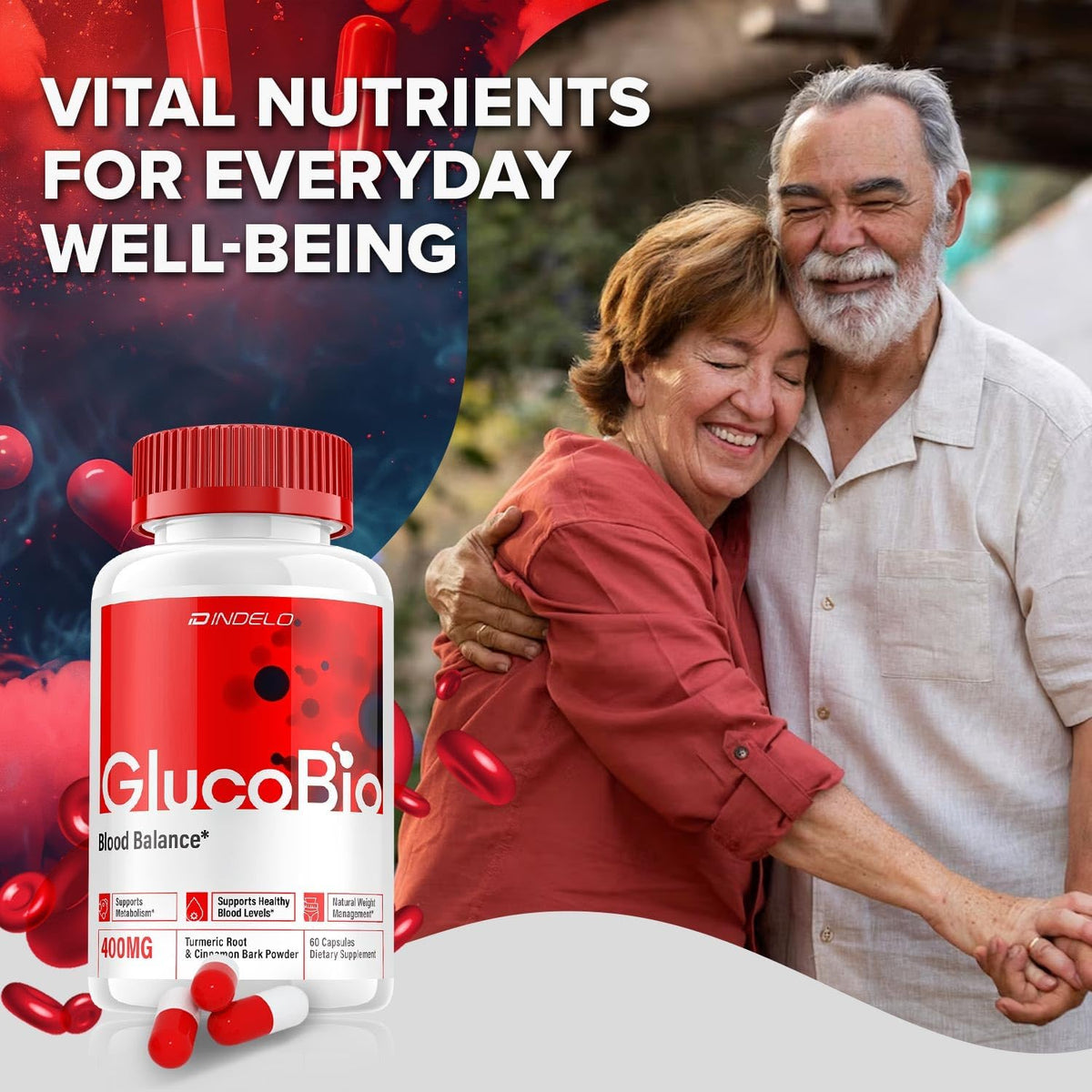 Gluco Bio Healthy Vitamin Capsules – Advanced Supplement, 300 Capsules (Pack of 5) - görsel 5