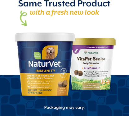 NaturVet VitaPet Senior Daily Vitamins Plus – Essential Vitamins and Minerals : A full spectrum of nutrients that – Image 2
