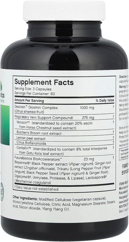 Futurebiotics VeinFactors, 180 Vegetarian Capsules