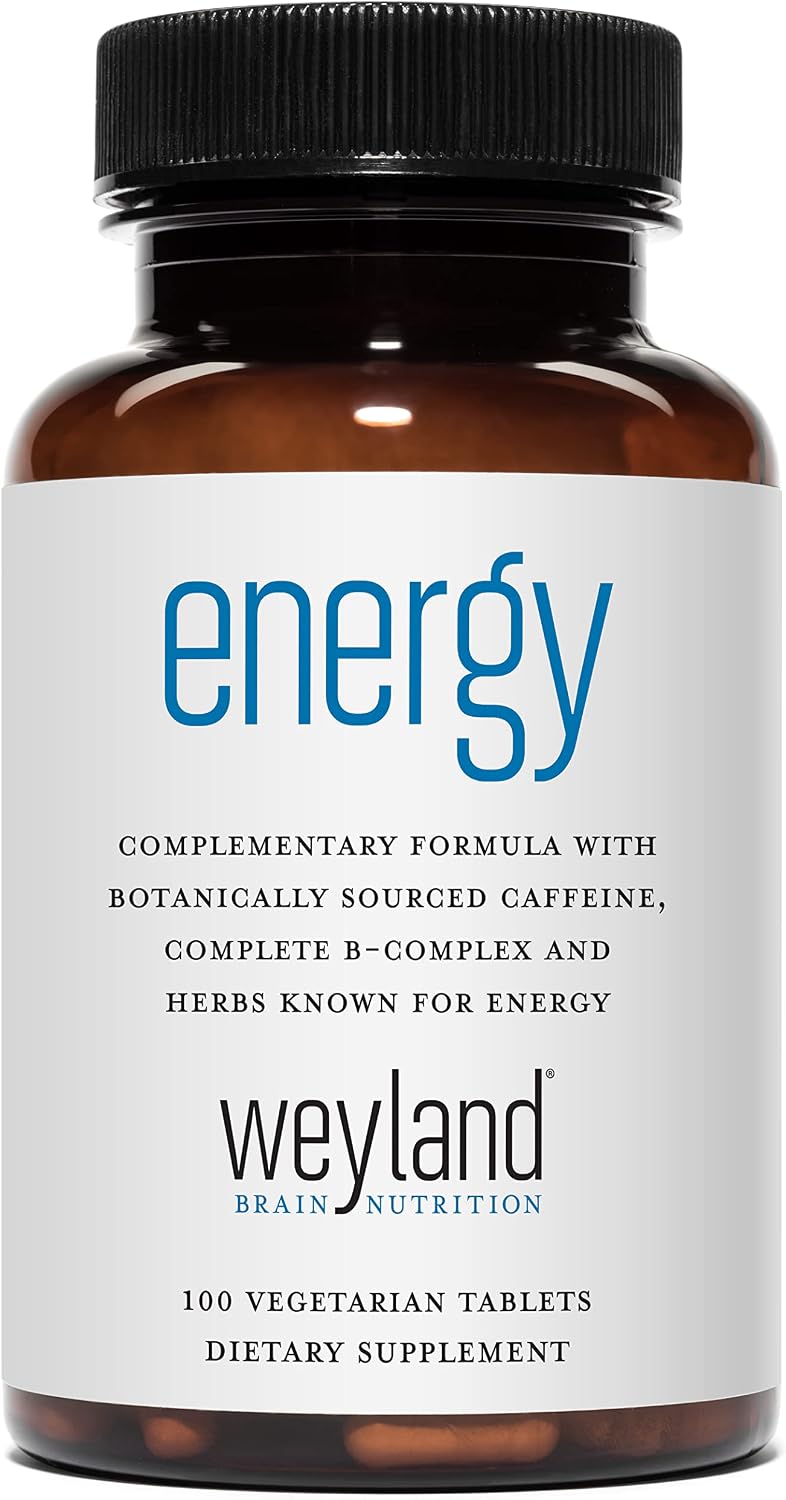Weyland Brain Nutrition Energy | B-Complex with Botanically Sourced Caffeine & Herbs - görsel 1