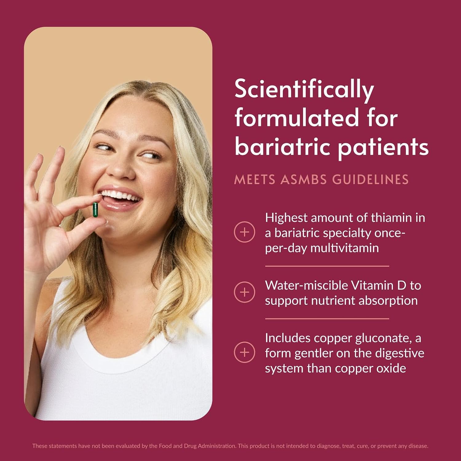 Bariatric Advantage Ultra Solo with Iron - Once-Daily Multivitamin for Bariatric Patients, 90 Capsules - görsel 2