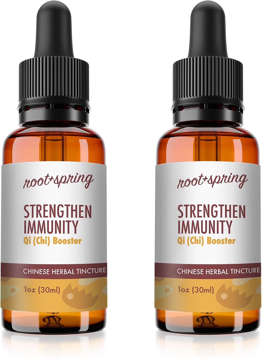 Strengthen Immunity - Qi (Chi) Booster - Herbal Tincture (Liquid Extract) Concentrate with Dropper - Natural TCM Herb Blend Traditional Supplement 30 ml (Pack of 2) - görsel 1