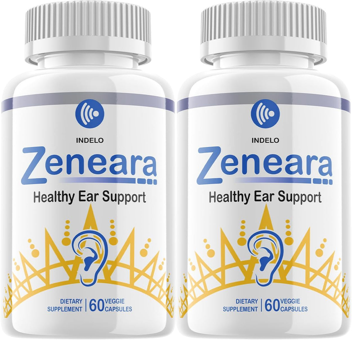 Zeneara Healthy Ear Support Supplement – Maximum Strength Capsules (Pack of 2, 120 Capsules) - görsel 1