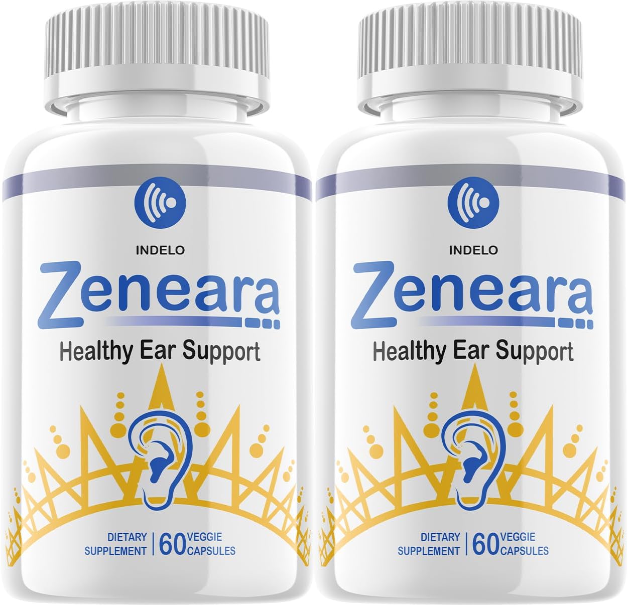 Zeneara Healthy Ear Support Supplement – Maximum Strength Capsules (Pack of 2, 120 Capsules) - görsel 1