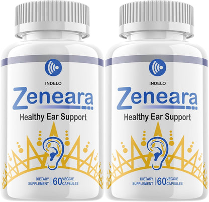 Zeneara Healthy Ear Support Supplement – Maximum Strength Capsules (Pack of 2, 120 Capsules)