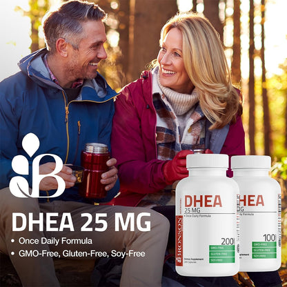 Bronson DHEA 25 mg Once Daily Formula, 200 Capsules