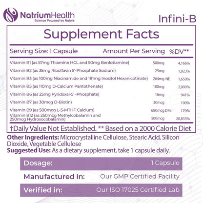 Infini-B Advanced B-Complex – 120 Capsules