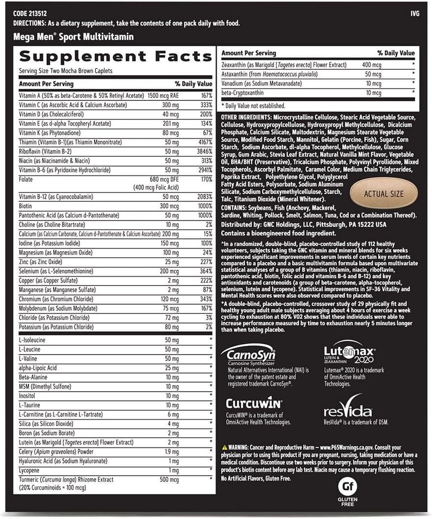 GNC AMP Men's Extreme Training Vitapak Programme – 30 Day Supply - görsel 4