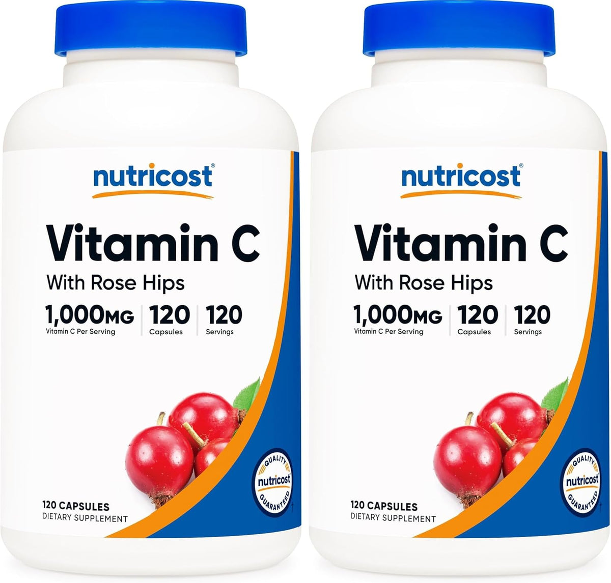 Nutricost Vitamin C with Rose Hips 1025mg, 240 Capsules (3 Bottles) - görsel 10