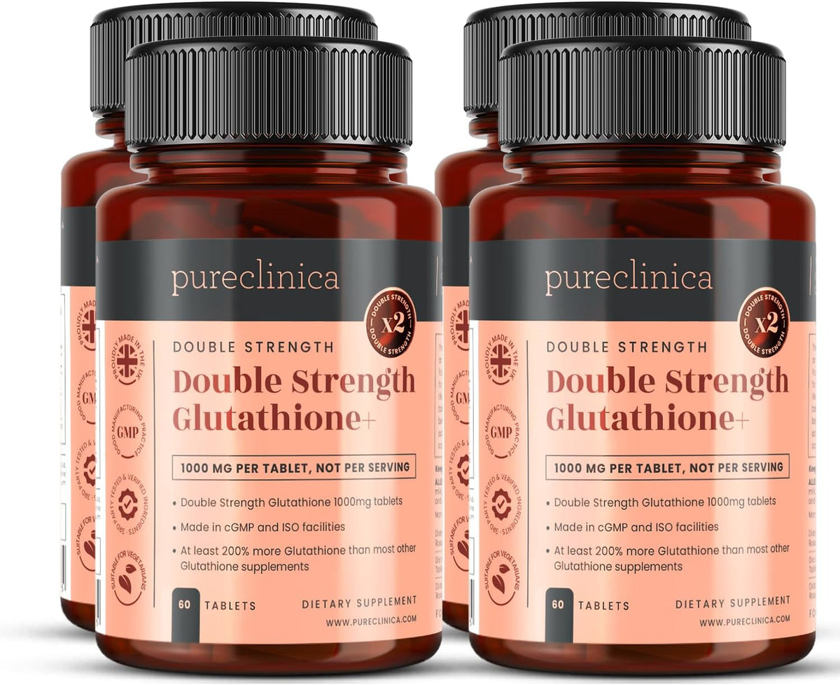 pureclinica Glutathione 1000mg – 120 Tablets (2-Pack) | High Strength with Glutathione, ALA & Vitamin C - görsel 9