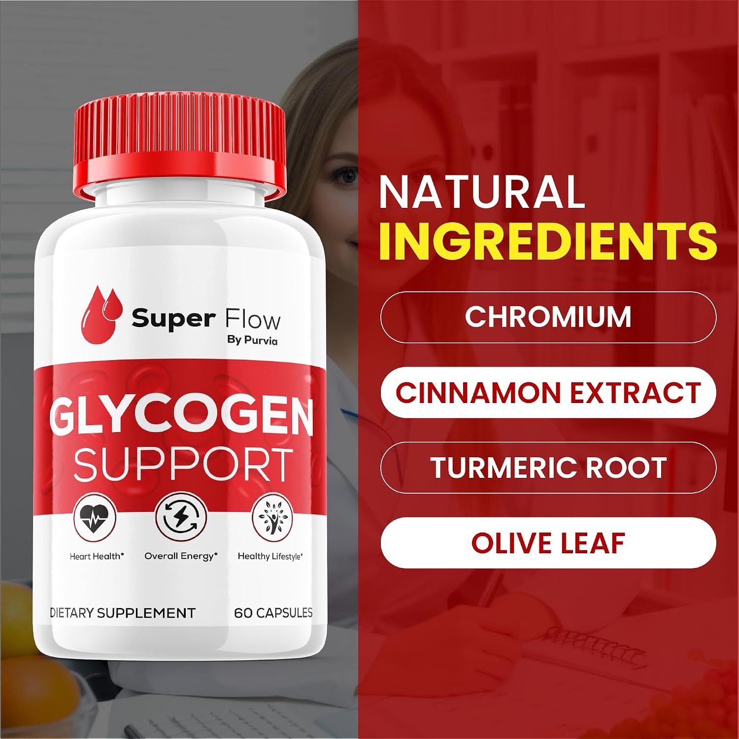 Super Flow Glycogen Optimiser – Maximum Strength Food Supplement for Overall Wellness Support (120 Capsules) - görsel 4